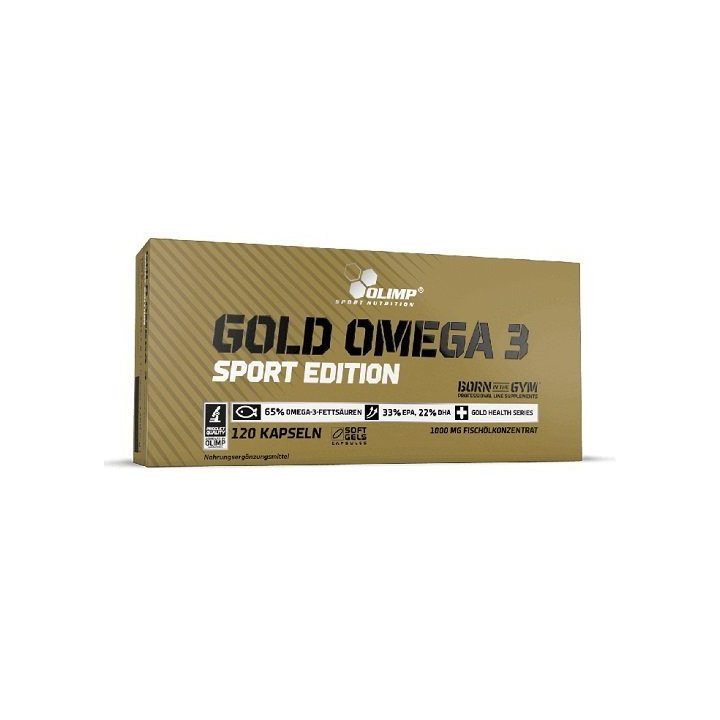 Omega-3 kapsulės Olimp Gold Omega 3 Sport Edition 120 kapsulių
