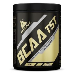BCAA amino rūgštys Peak BCAA-TST 500 g, mėlynių skonio