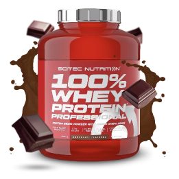 Išrūgų baltymų milteliai Scitec 100% Whey Professional 2350 g, šokolado skonio