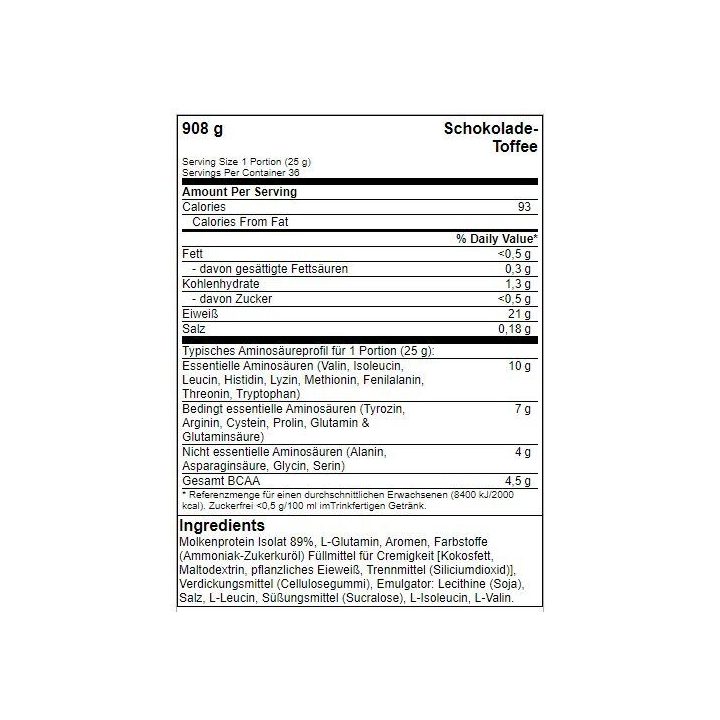 Išrūgų baltymų izoliatas BioTech Iso Whey Zero 908 g, šokolado ir irisų skonio