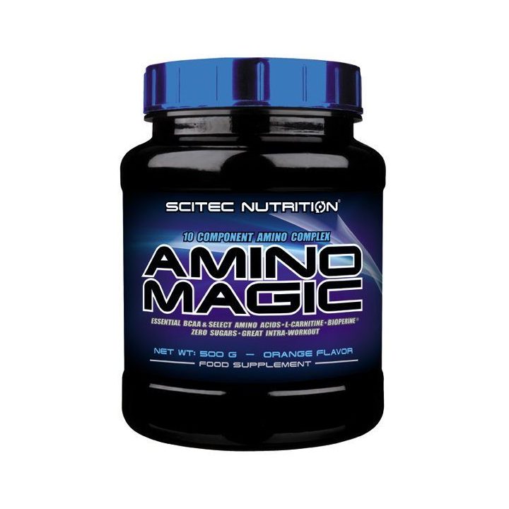 Amino rūgščių kompleksas Scitec Amino Magic 500 g, apelsinų skonio