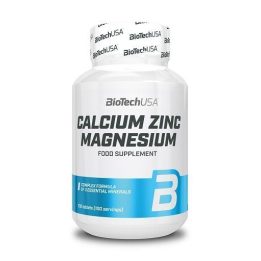 Kalcio, cinko ir magnio tabletės BioTechUSA Calcium Zinc Magnesium 100 tabl.