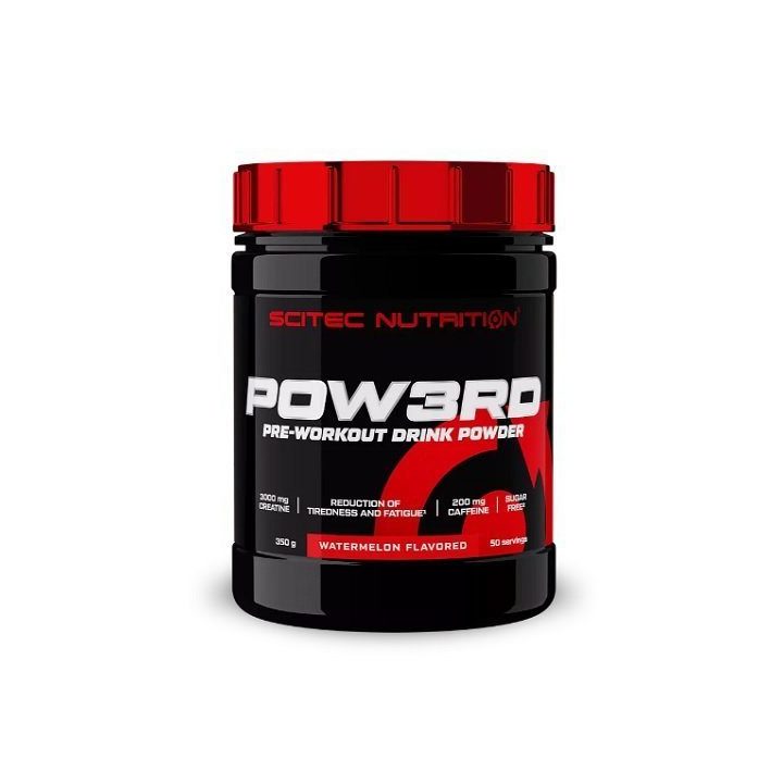 Treniruočių booster Scitec Nutrition Pow3rd 350 g, arbūzų skonio