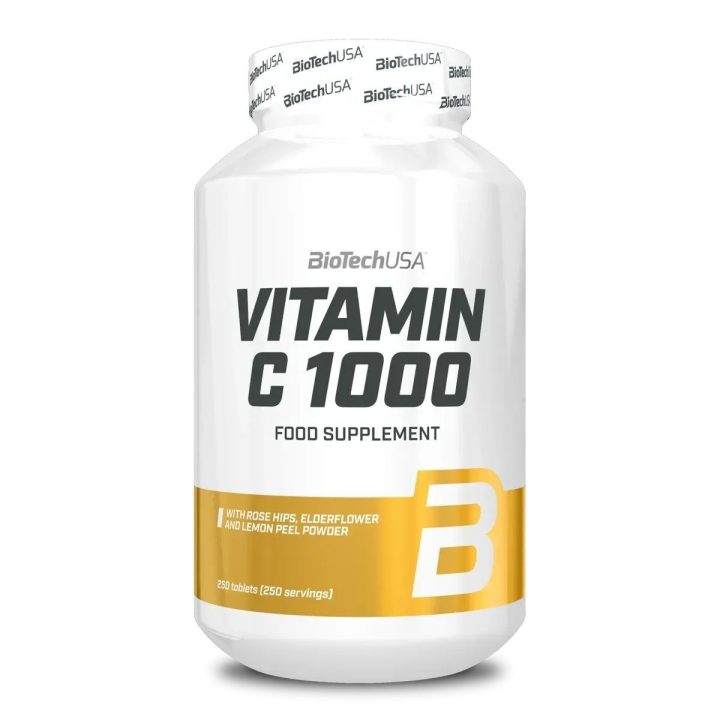 Vitamino C tabletės BioTechUSA Vitamin C 1000, 250 vnt.
