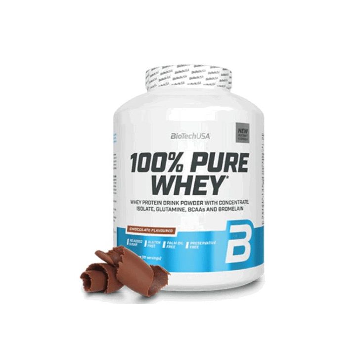 Išrūgų baltymų milteliai BioTechUSA 100% Pure Whey 2270 g, šokolado skonio