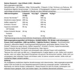 Maisto papildas kapsulėmis Nutrex Research Lipo-6 Black 120 kapsulių