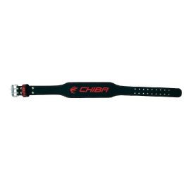 Odinis treniruočių diržas CHIBA 40810, juodos ir raudonos spalvos