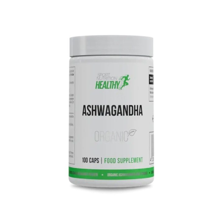 Ašvagandos kapsulės MST Healthy Organic 100 vnt.