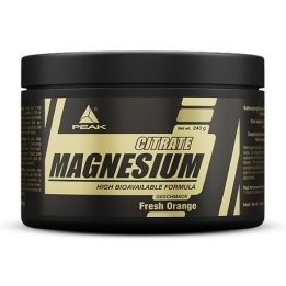 Magnio citrato milteliai Peak 240 g, šviežių apelsinų skonio