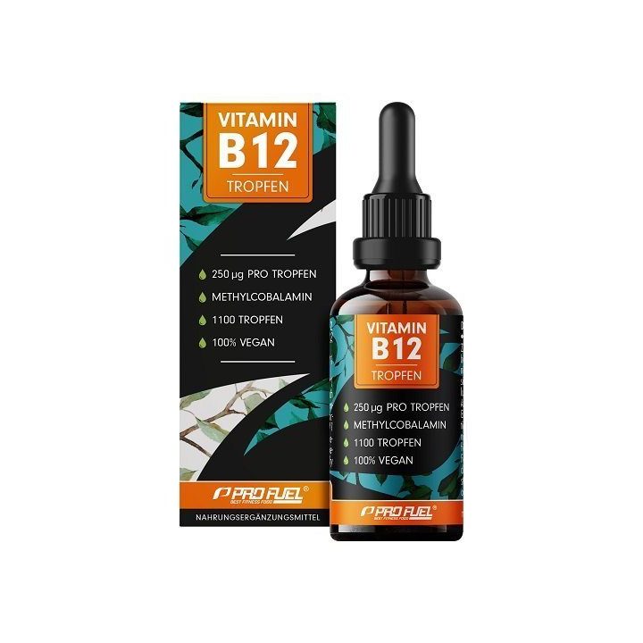 Vitaminas B12 lašai ProFuel 50 ml, 1800 lašų