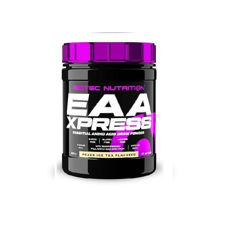 EAA amino rūgščių milteliai Scitec Nutrition EAA Xpress 400 g, kivių ir žaliųjų citrinų skonio