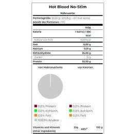 Treniruočių booster be stimuliatorių Scitec Hot Blood No-Stim 375 g, Topical Punch skonio