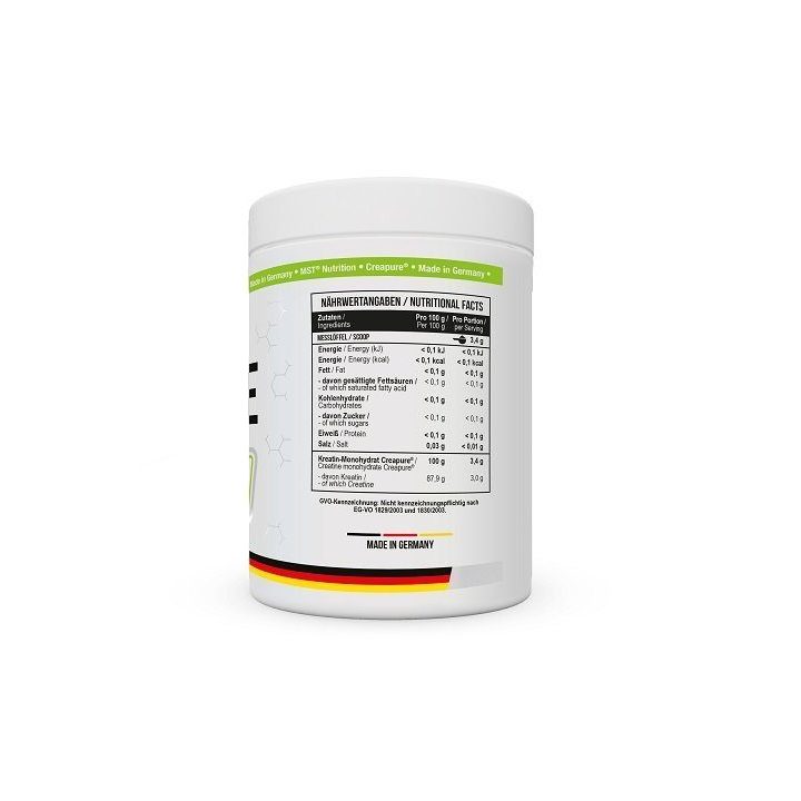 Kreatino monohidrato milteliai MST Creatin Pro Creapure 500 g