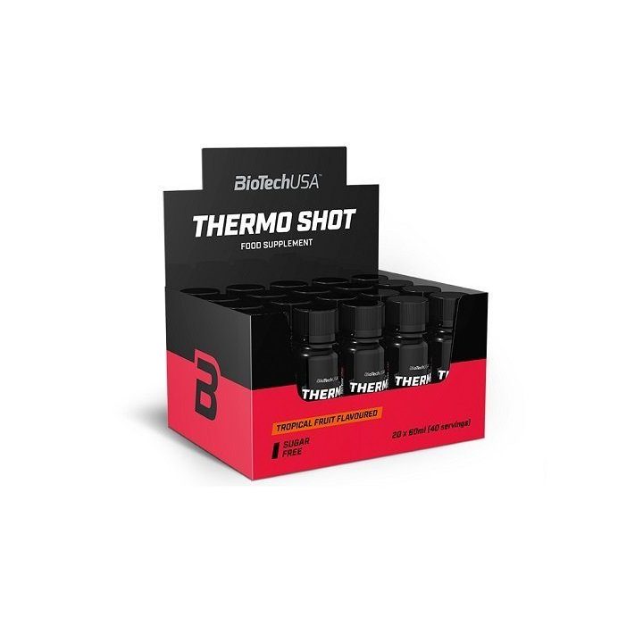 Pre-workout shot BioTechUSA Thermo Shot 20 × 60 ml, tropinių vaisių skonio