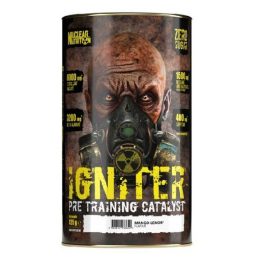 Treniruočių booster Nuclear Nutrition Igniter 438 g, mango ir citrinų skonio
