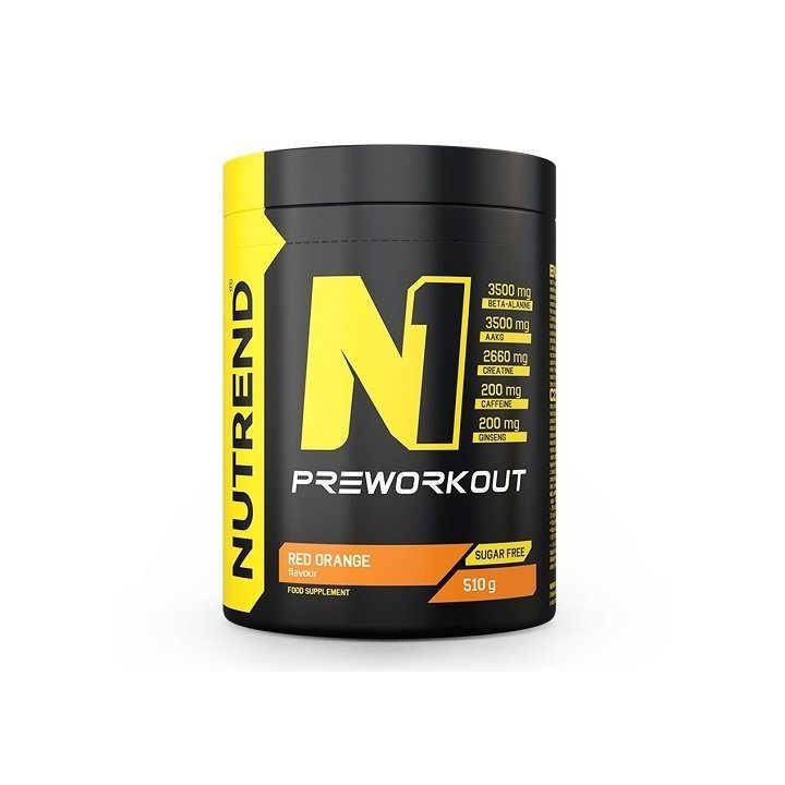Pre-workout Nutrend N1 10 × 17 g, juodųjų serbentų skonio