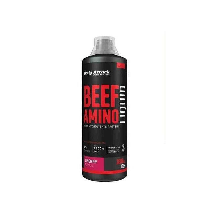 Amino rūgščių skystis Body Attack Beef Amino 1000 ml, vyšnių skonio