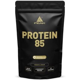Baltymų milteliai Peak Protein 85 900 g, sausainių ir grietinėlės skonio