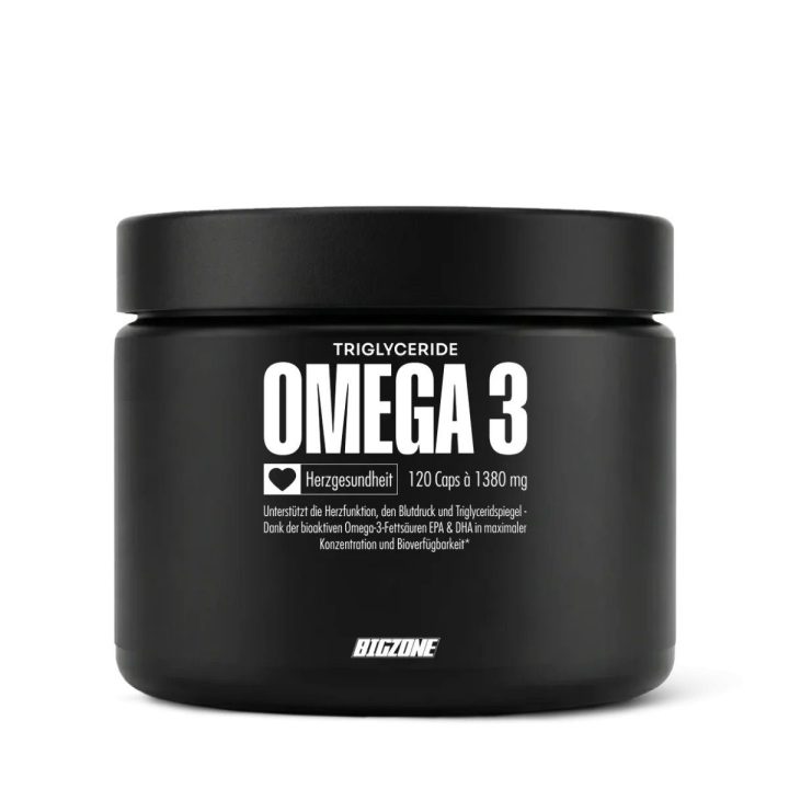 Omega-3 kapsulės Big Zone Fury Triglyceride 120 kapsulių