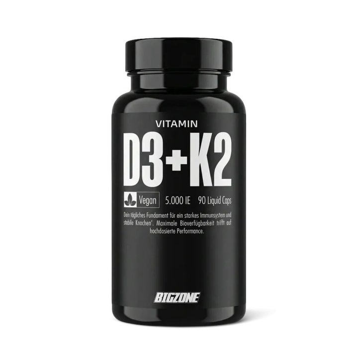 Vitaminas D3 + K2 Big Zone 90 kapsulių