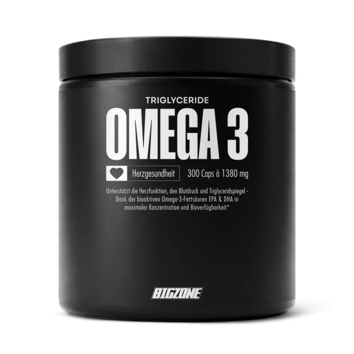 Omega-3 žuvų taukų kapsulės Big Zone Omega 3 Fury Triglyceride 300 kapsulių