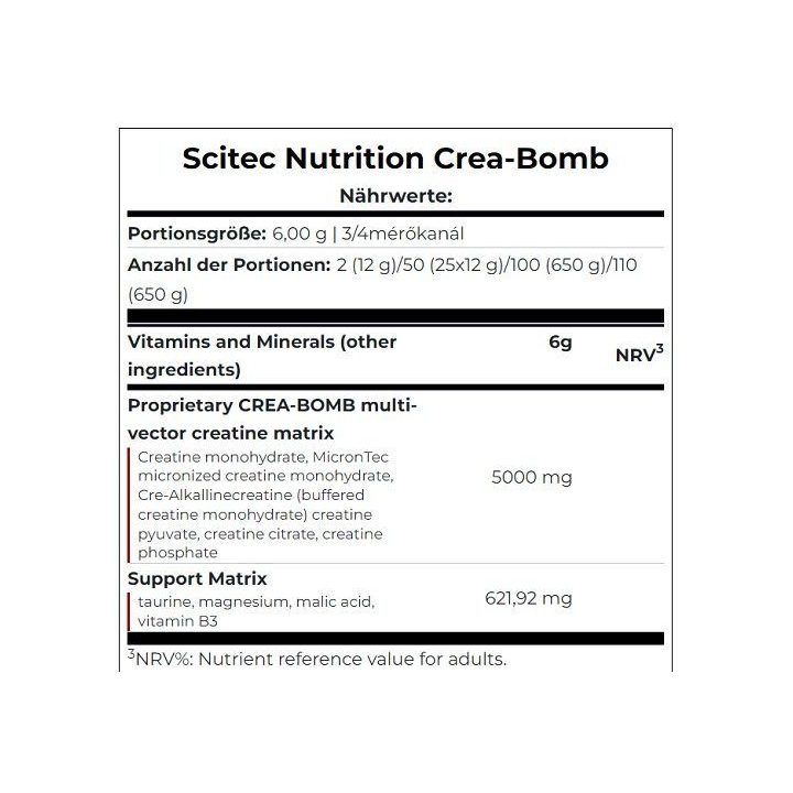 Kreatinas Scitec Crea-Bomb 660 g
