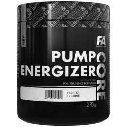 Treniruočių booster FA Nutrition Core Pump Energizer 270 g, Exotic skonio