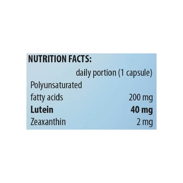 Luteino kapsulės Activlab Lutein Extra 30 kapsulių