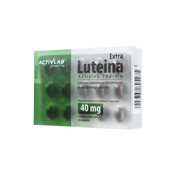 Luteino kapsulės Activlab Lutein Extra 30 kapsulių