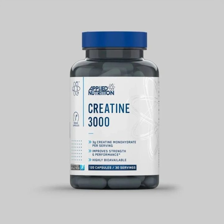 Kreatino monohidrato kapsulės Applied Nutrition Creatine 3000 120 kapsulių