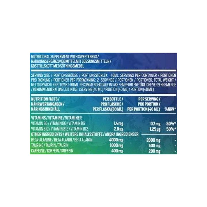 Treniruočių booster shot AK47 Labs AK47 Shots 12 x 80 ml
