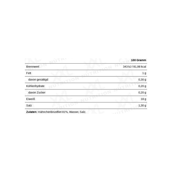 Paruoštos vartoti vištienos krūtinėlės filė XXL Nutrition 160 g