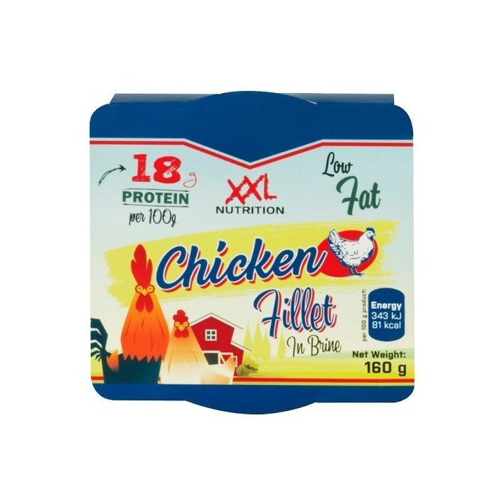 Paruoštos vartoti vištienos krūtinėlės filė XXL Nutrition 160 g