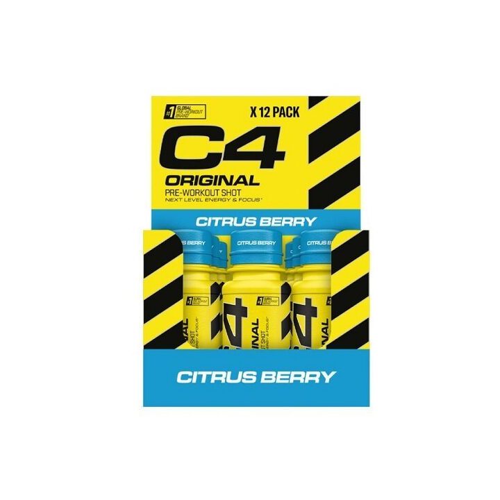 Pre-workout shot Cellucor C4 Original 12 × 60 ml, citrusinių uogų skonio