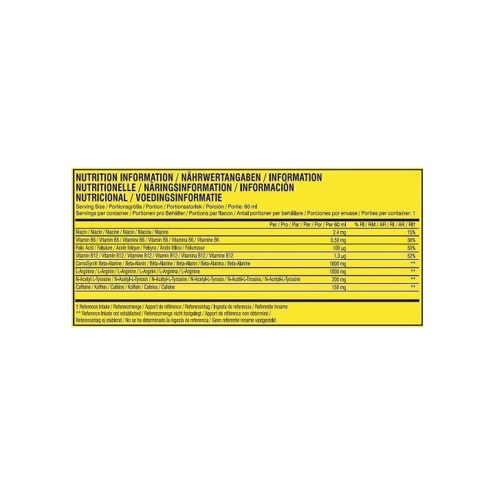 Pre-workout shot Cellucor C4 Original 12 × 60 ml, citrusinių uogų skonio