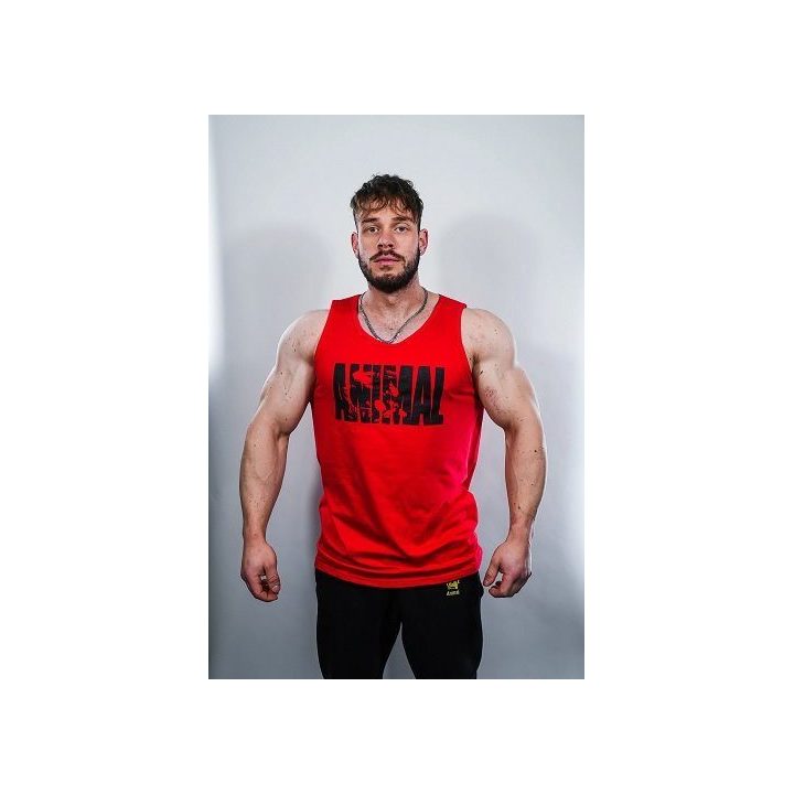 Sportiniai marškinėliai be rankovių Universal Animal Iconic, raudoni