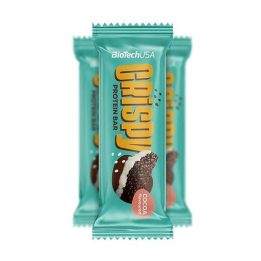 Baltyminiai batonėliai BioTechUSA Crispy 16 × 40 g, kokosų skonio