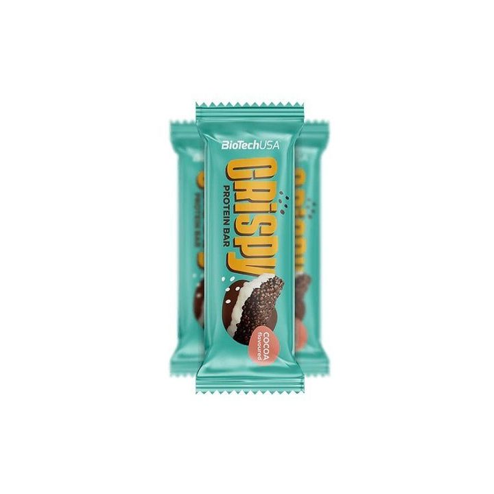 Baltyminiai batonėliai BioTechUSA Crispy 16 × 40 g, kokosų skonio
