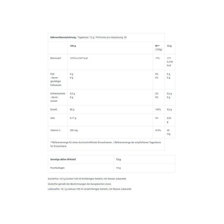 Jūrinio kolageno gėrimo milteliai BioTech Marine Collagen 240 g, žaliosios citrinos ir arbatos skonio