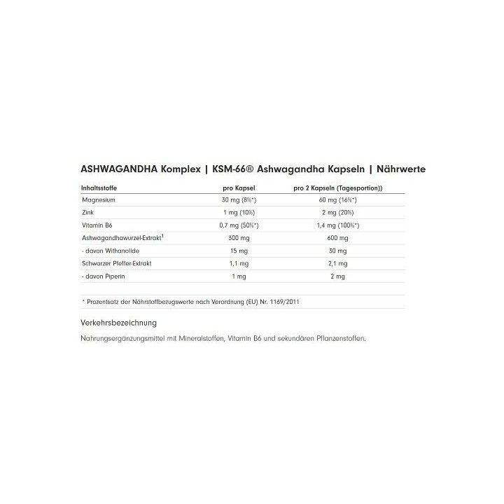 Ašvagandos kompleksas ProFuel KSM-66 120 kapsulių