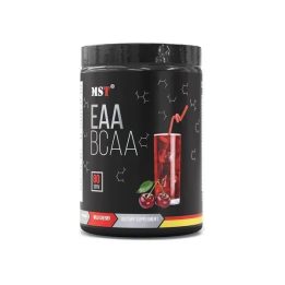 EAA ir BCAA amino rūgščių milteliai MST 1040 g, laukinių vyšnių skonio
