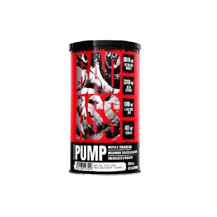 Treniruočių booster BEST Nutrition BAD ASS Pump 350 g, mėlynių skonio
