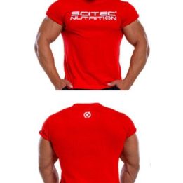 Sportiniai marškinėliai Scitec Nutrition, raudoni
