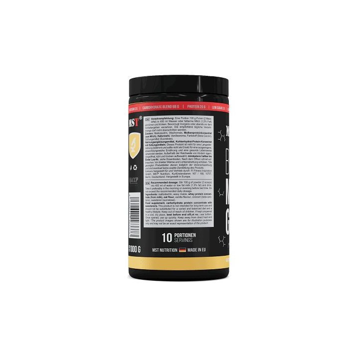 Masės didinimo gaineris MST Best Mass Gainer 1000 g