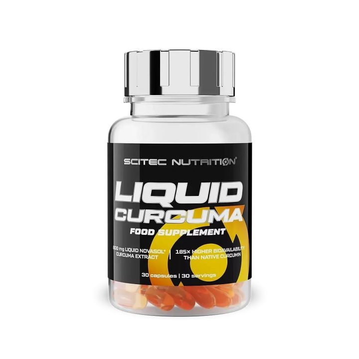Kurkumino kapsulės Scitec Liquid Curcuma 30 kapsulių