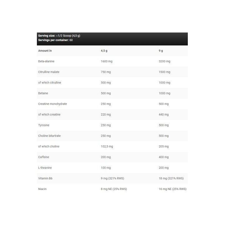 Pre-workout milteliai Kevin Levrone Scatterbrain PROBEN 10 × 9 g