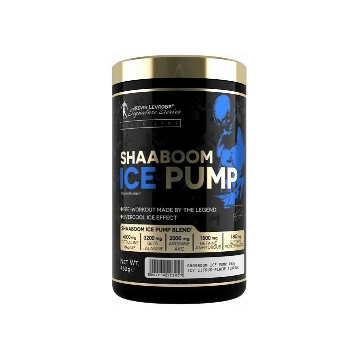 Treniruočių booster Kevin Levrone Shaaboom Ice Pump 463 g, ledo gėrimo skonio