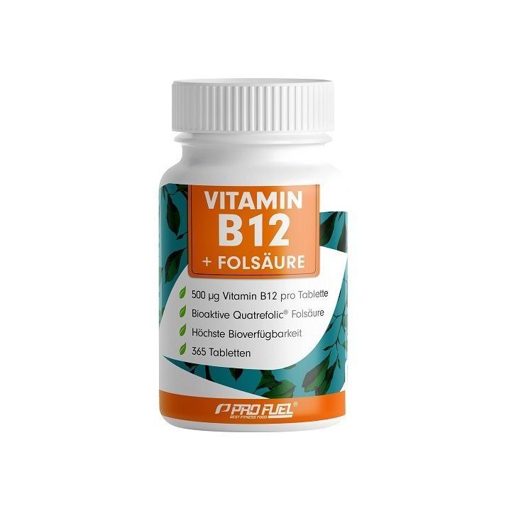 Vitaminas B12 su folio rūgštimi ProFuel 365 tablečių