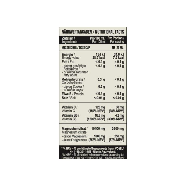 Magnio ir vitamino B6 gėrimas MST Magnesium B6 1000 ml