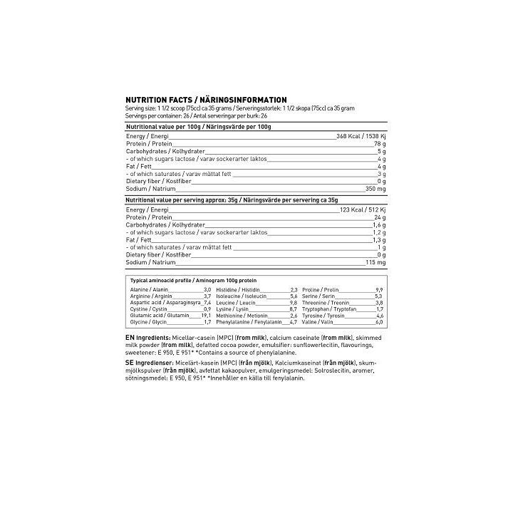 Kazeino baltymai Swedish Supplements Casein Royal 900 g
